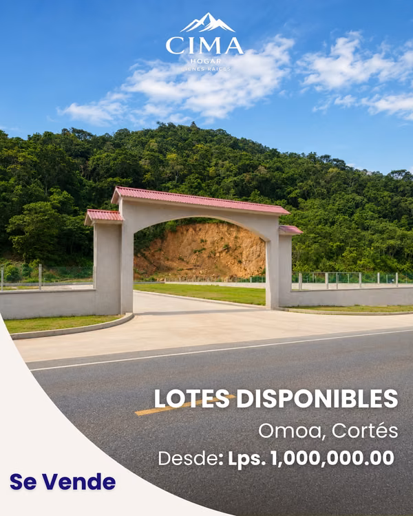  ¡Se venden lotes en Residencial Cuyamel, Omoa! 