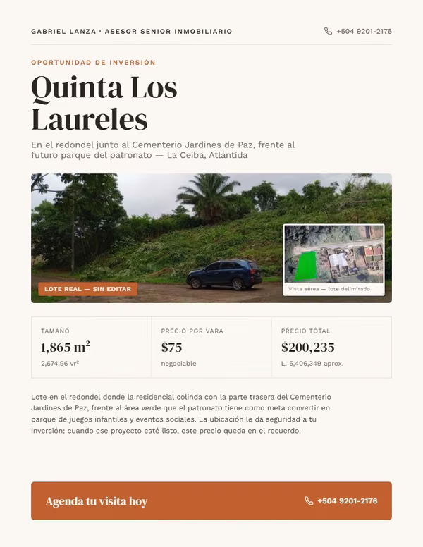 RESIDENCIAL QUINTA LOS LAURELES - La Ceiba - GANGA