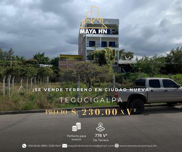 ¡Se vende terreno en Res. Ciudad Nueva! Tegucigalpa
