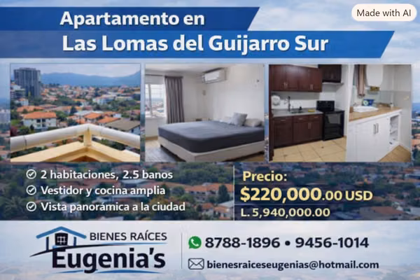 Se vende apartamento en Lomas del Guijarro Sur en c.c.