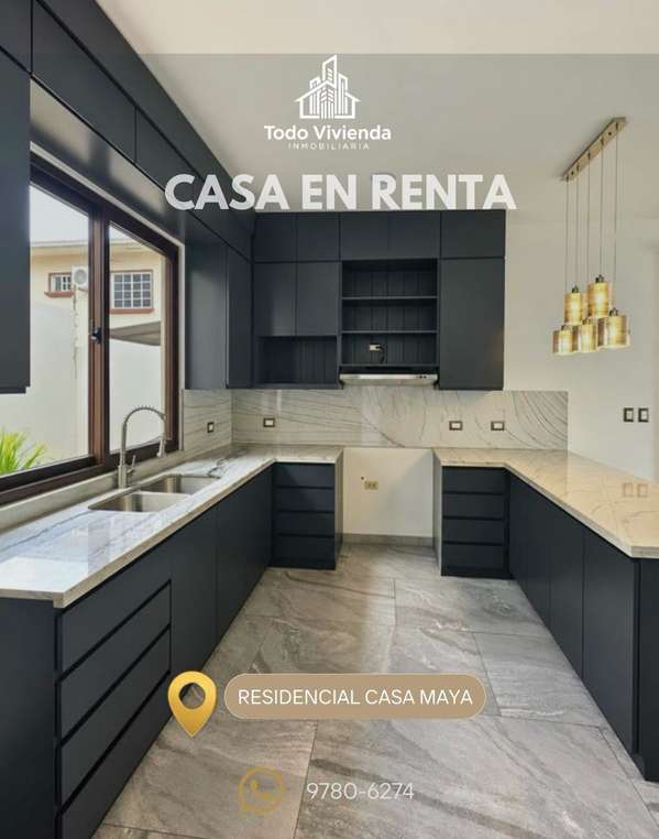 SE ALQUILA CASA EN RESIDENCIAL CASA MAYA 2 SAN PEDRO SULA