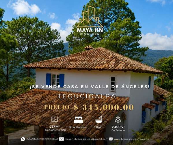 Se vende casa en Valle de Ángeles, Francisco Morazán 