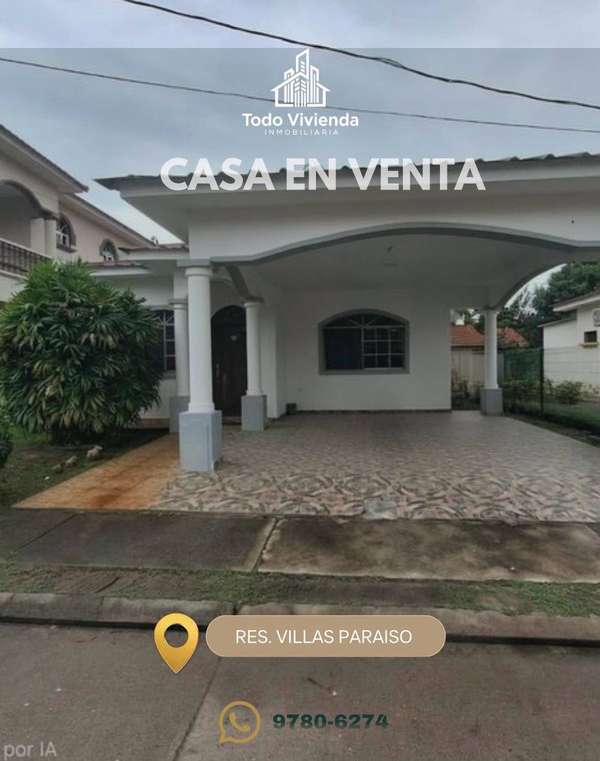 SE VENDE CASA EN RESIDENCIAL VILLAS PARAISO SAN PEDRO SULA