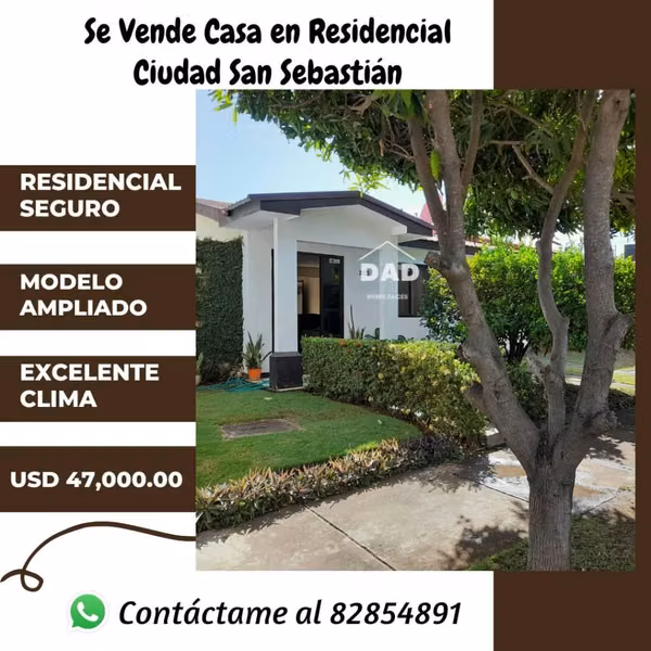 EN VENTA bonita casa en Residencial Ciudad San Sebastián