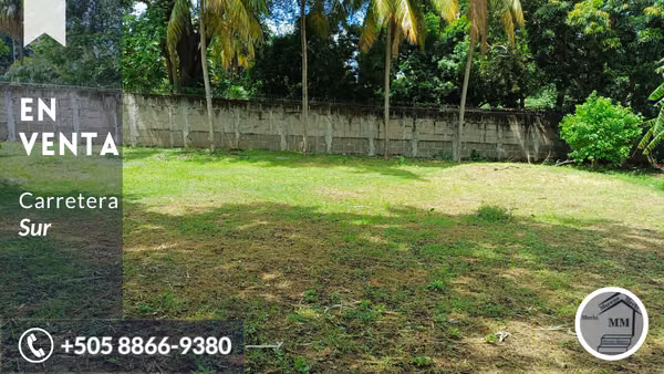 En venta precioso terreno en carretera sur