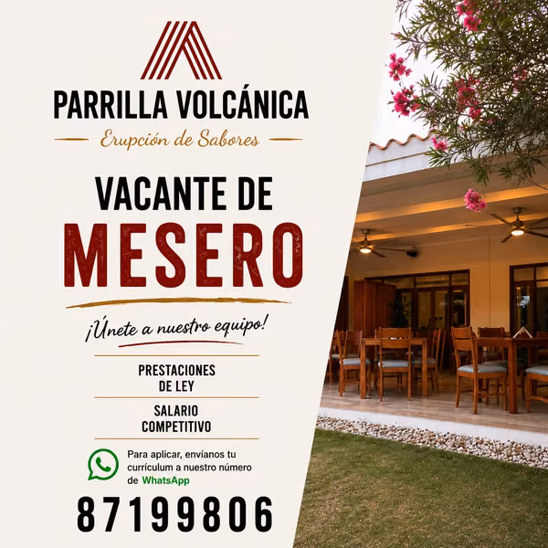 Mesero con experiencia