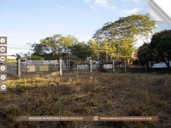 Se vende terreno comercial en Km 10.5 de la Carretera a Masaya RDE