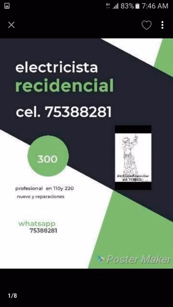 Electrico electrisista adomicilio 110 y 220