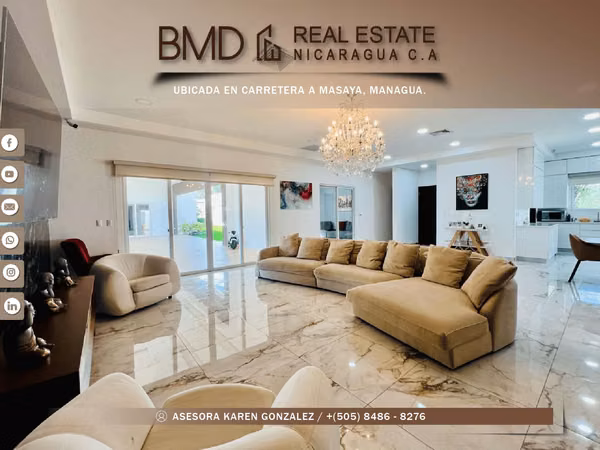 Rental of beautiful house located in condo Cta. Masaya full KG furniture