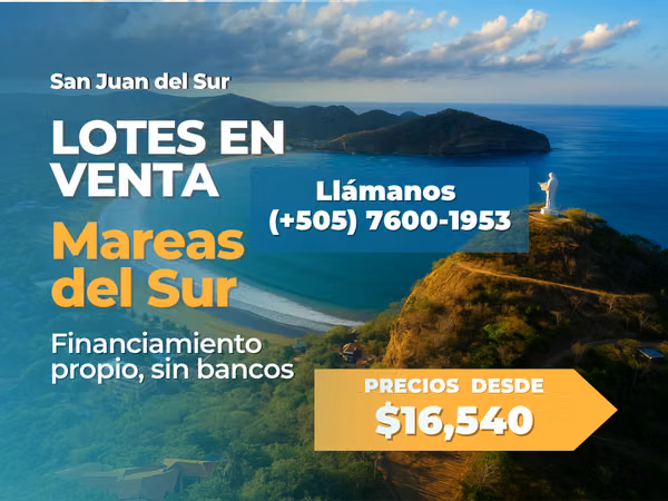Lot for sale in San Juan del Sur from $13,990!