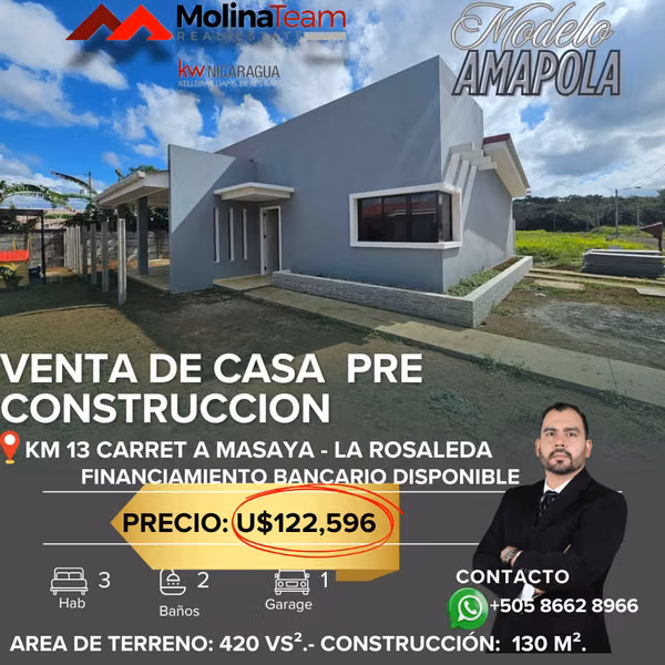 Invierte en tu futuro con La Rosaleda! – Proyecto en Preconstrucción Km 13 Carretera a Masaya