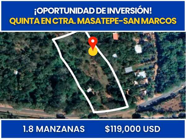 Quinta en Carretera Masatepe – San Marcos