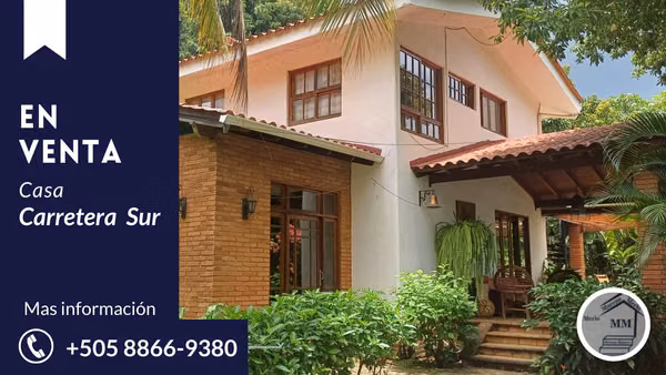 En venta preciosa casa en carretera sur Managua-Nicaragua