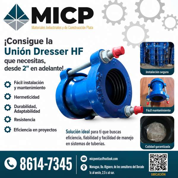 ¡Consigue tu Unión Dresser de Hierro Fundido desde 2" en adelante!