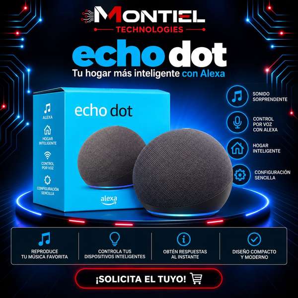 Echo Dot 5ta Generación – Inteligencia, sonido y estilo para tu hogar