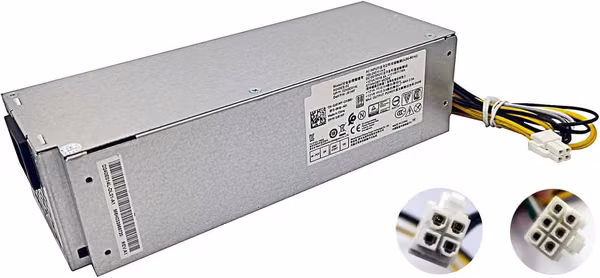 Fuente de alimentación Dell Optiplex 3040 5040 7040 de 180 W, SFF, 0N8D59, 4 Y 6 PINES.