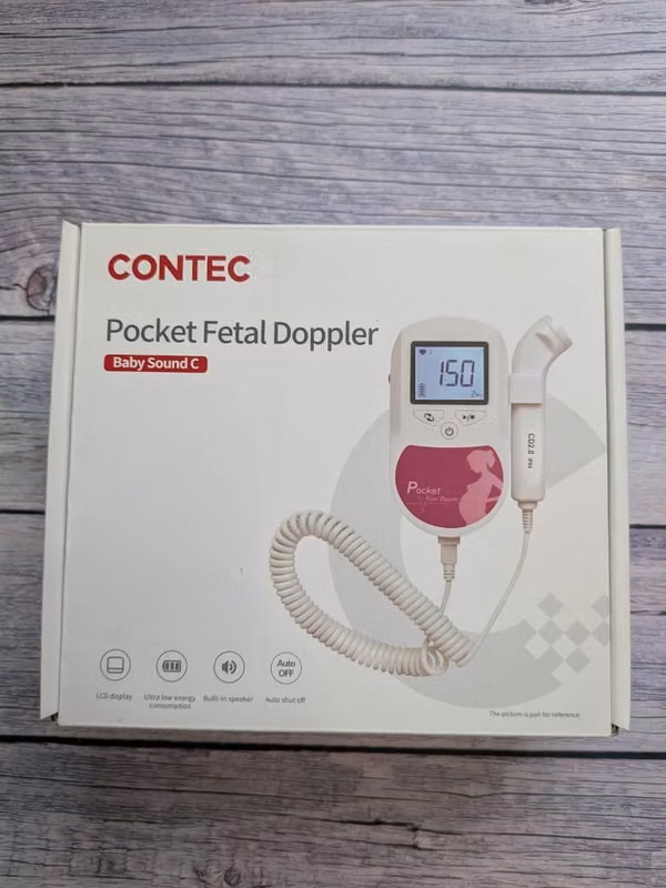 Hear Your Baby’s Heartbeat at Home! CONTEC Pocket Fetal Doppler - Baby Sound C (Brand New & Complete Kit)