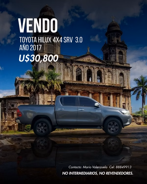 VENDO TOYOTA HILUX SRV 3.0 2017 UNICO DUEÑO