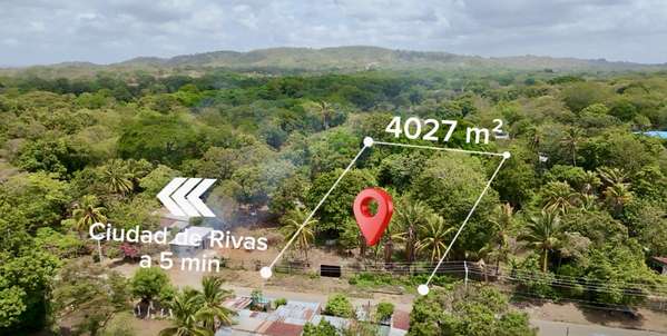 Land sale in Rivas on main street