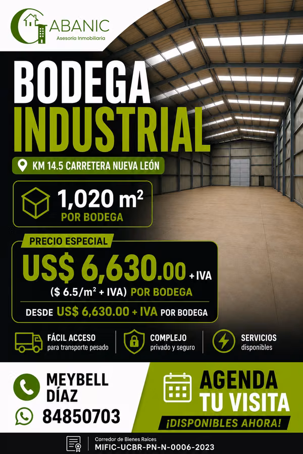 BODEGAS EN RENTA – KM 14.5 C NUEVA LEÓN