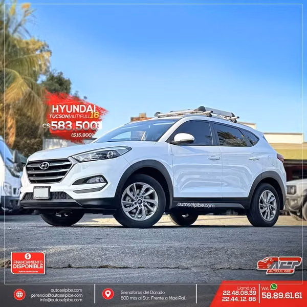 TUCSON 2016 AUTOMÁTICA IMPECABLE SOLO 77000 KM