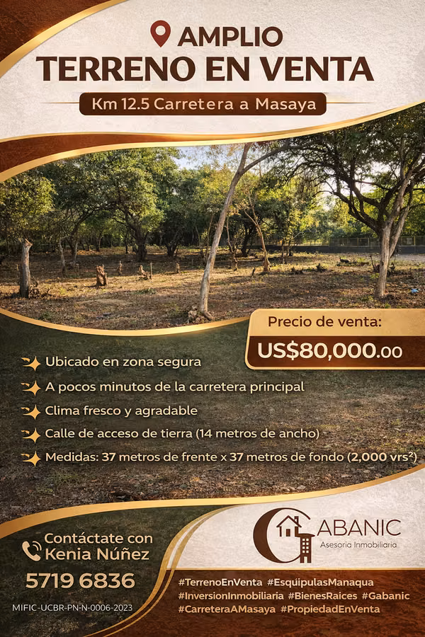 LAND FOR SALE - RESIDENTIAL SANTA ELENA, STELÍ
