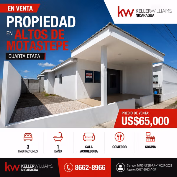 CASA EN VENTA EN ALTOS DE MOTASTEPE