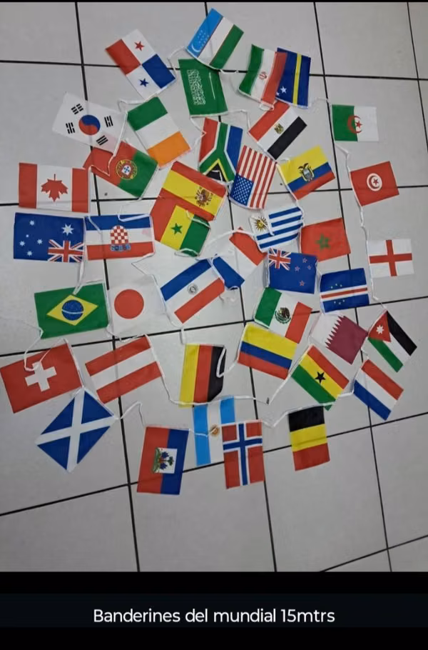 Banderines de 15 mts
