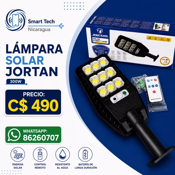 Lampara Solar Jortan 300w