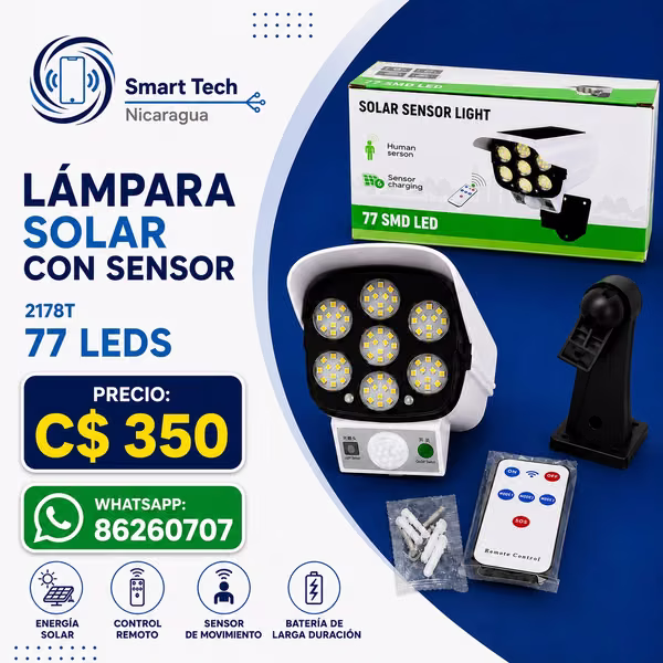 Lampara Solar con Sensor C$ 350