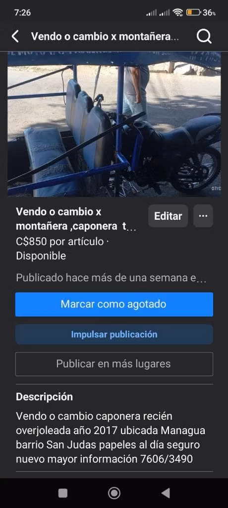 Vendo caponera