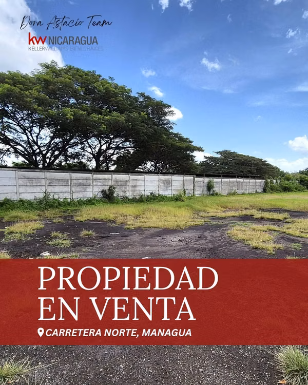 ¡En venta! Terreno comercial en Carretera Norte, Managua.