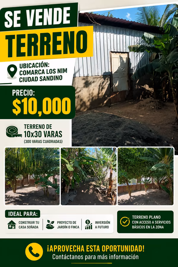 Land for sale in Comarca Los NIM, Ciudad Sandino