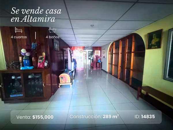 Se vende acogedora casa de en Altamira ID 14835