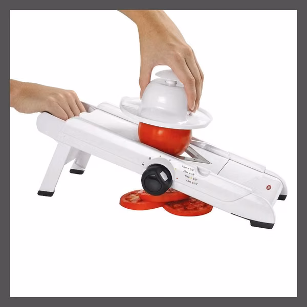 Rebanadora de alimentos - OXO SoftWorks VBlade - de mandolina de plástico - compacta, blanca - Nuevo