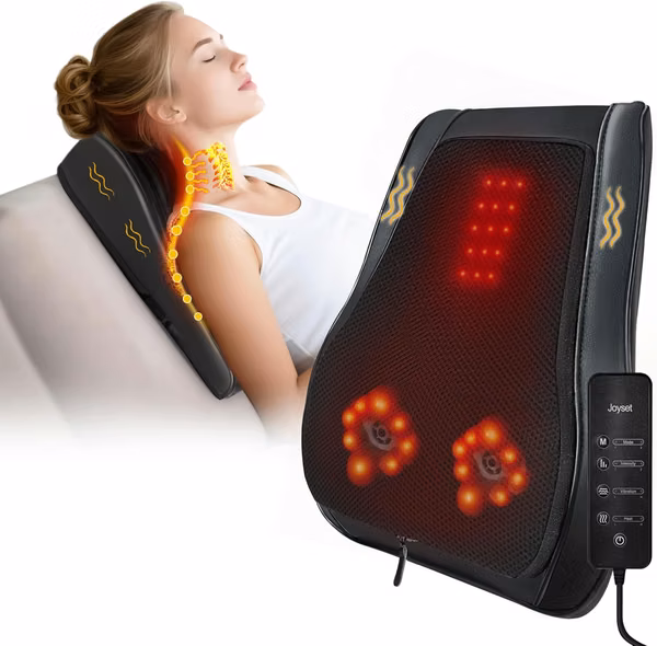Masajeador Joyset de espalda, cuello, hombros, espalda baja y piernas, de Cuero