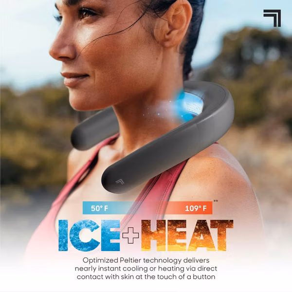 Wireless device for cooling and heating the neck, black - Sharper Image - Black