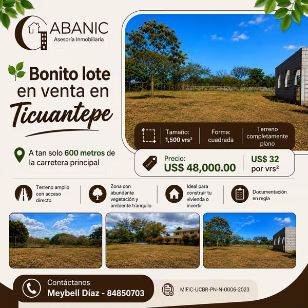 LOTE EN VENTA EN TICUANTEPE