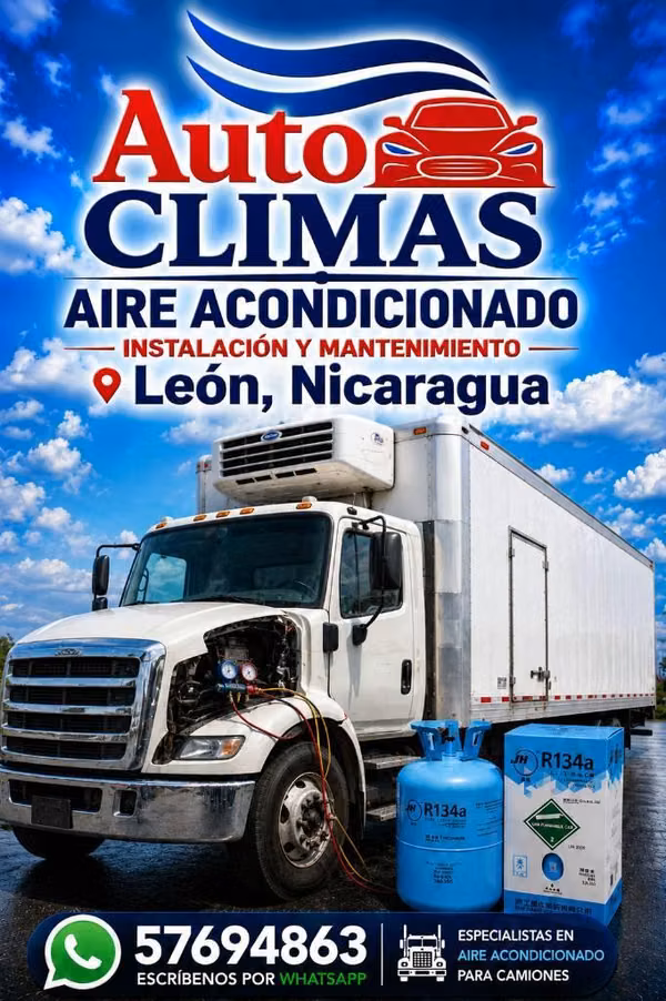Taller de aire acondicionado automotriz león Nicaragua