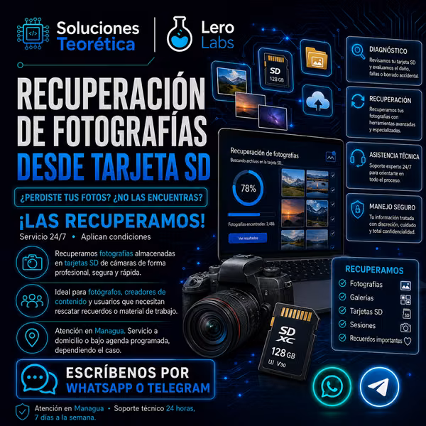Recuperación de fotografías en tarjetas SD