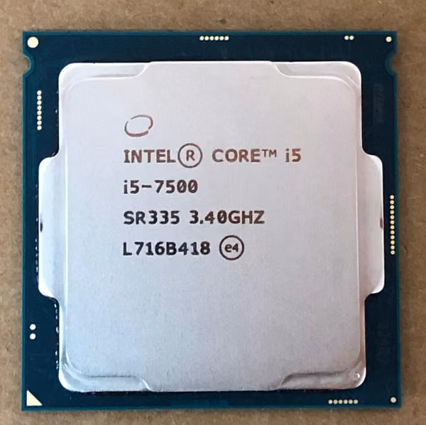Intel Core i5 7500 microprocessor