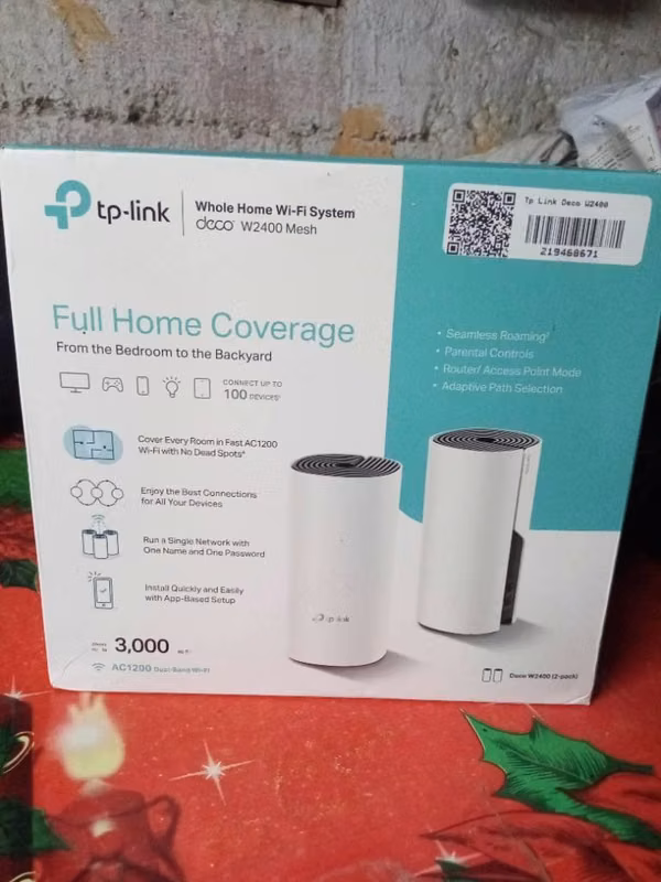 repetidor TP-Link Deco W2400 Mesh, un sistema Wi-Fi Mesh de dos unidade