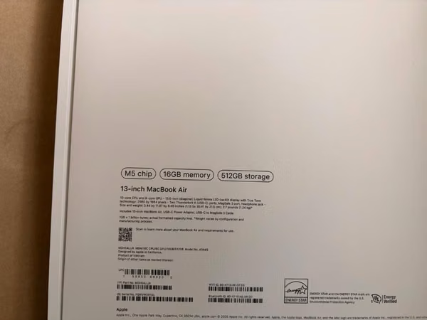 MacBook Air M5 16gb 512
