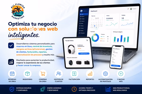 Sistemas Web de reservas | Inventario | Compras en linea y mas