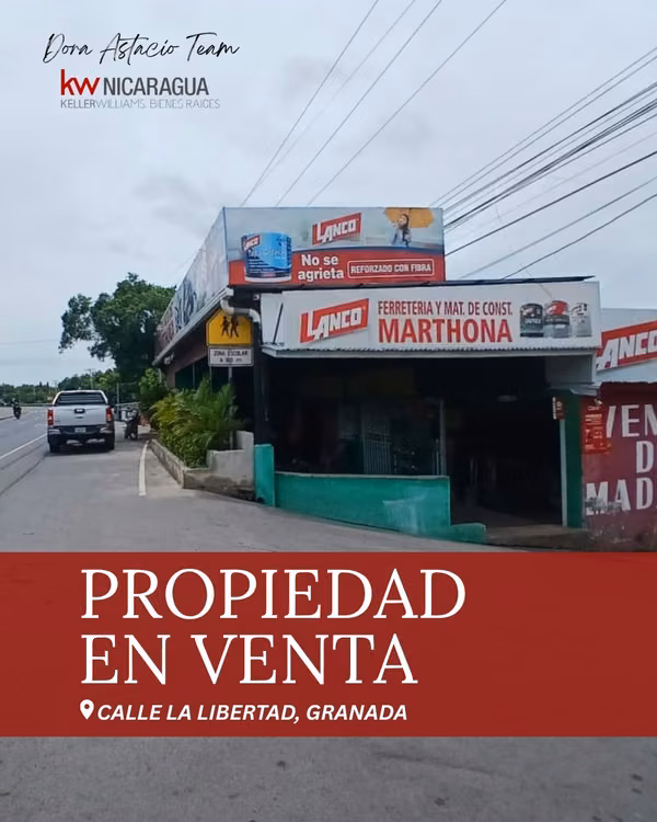 ¡En venta! Propiedad esquinera comercial en zona ferretera, Managua.