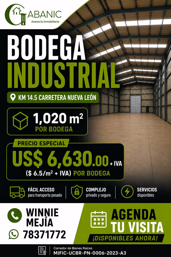Renta de Bodega comercial