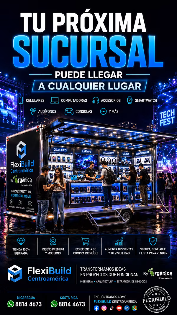 Tienda Móvil Personalizada: Tecnología, Comercio y Servicios