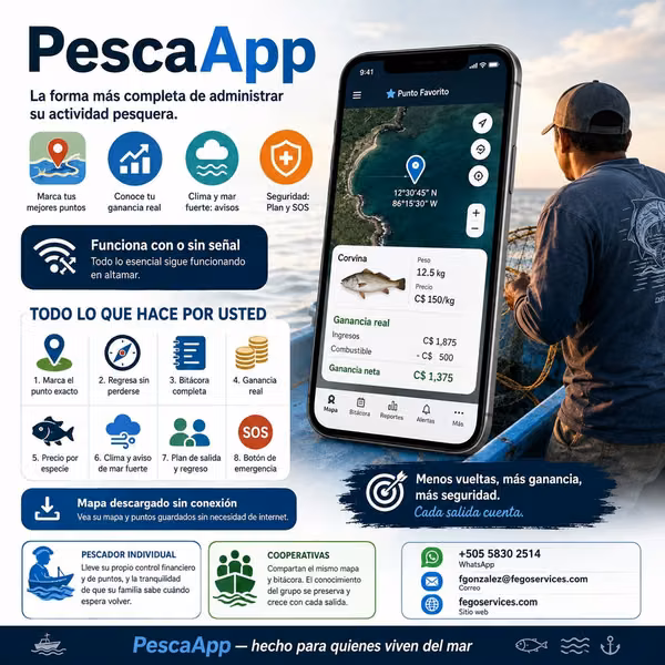 Pesca App , jamas pierdas tus trasmallos y puntos de pesca
