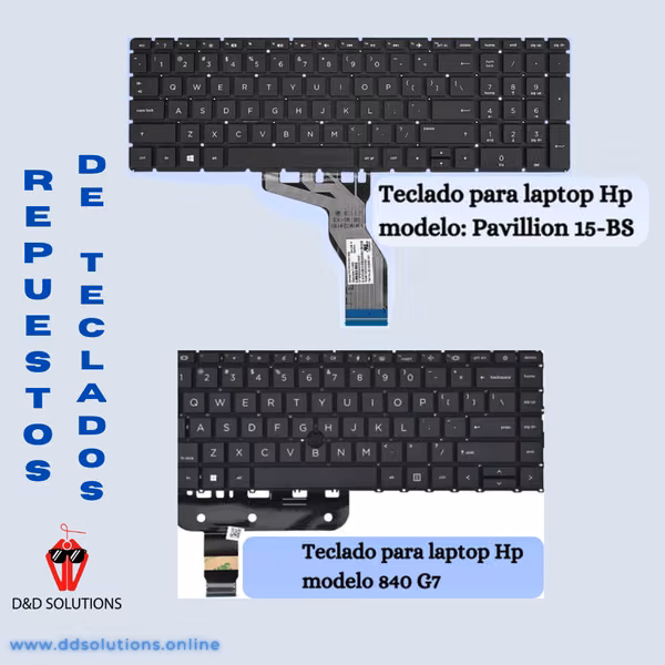 Repuestos de teclados para Laptops hp