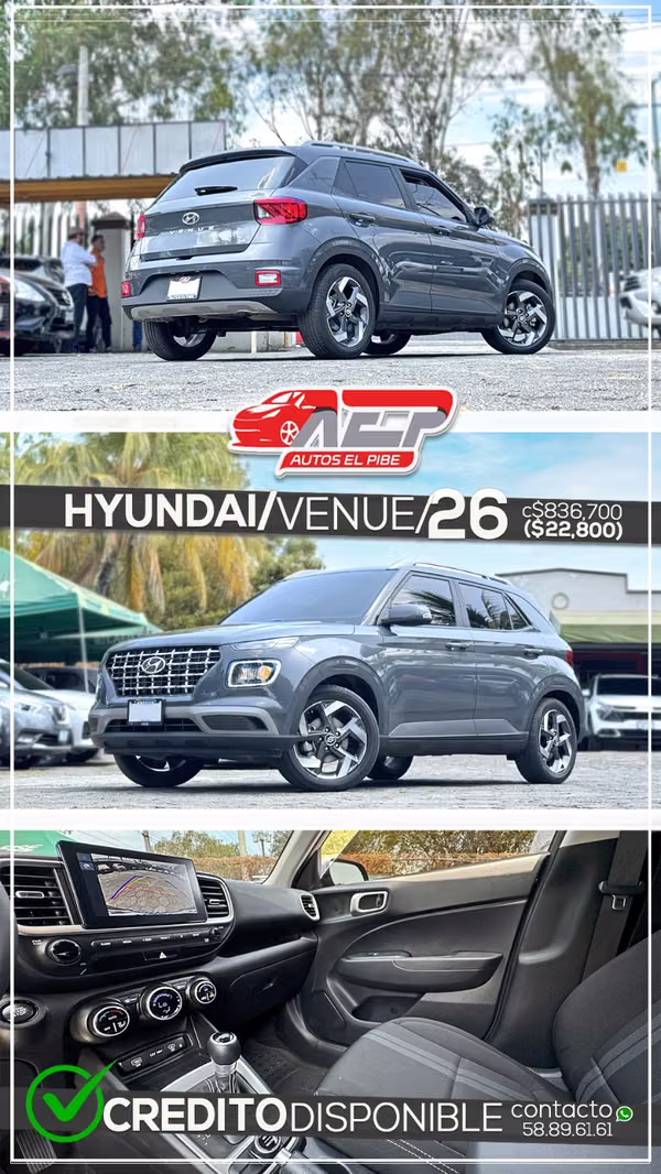 VENUE 2026 solo 8000 KM HERMOSA NAVE, VEA Y COMPARE